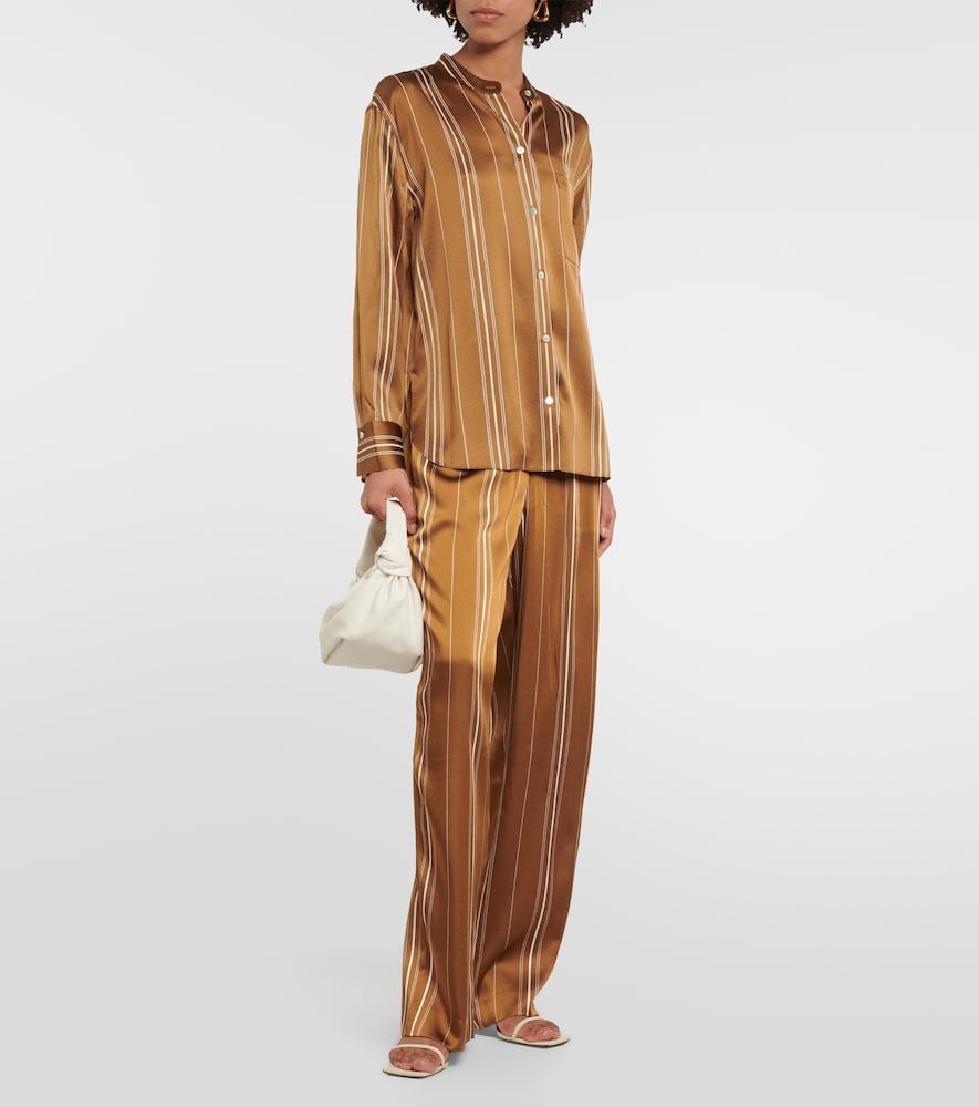 Pantalones de tiro alto a rayas - Vince - Modalova