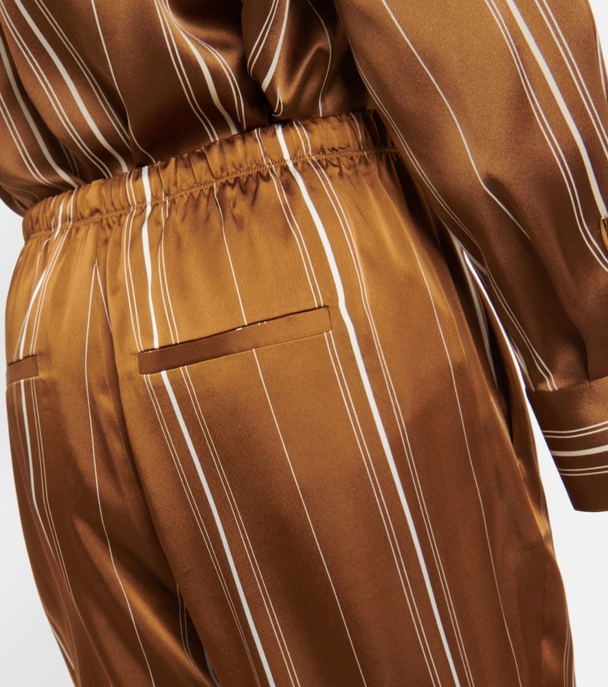 Pantalones de tiro alto a rayas - Vince - Modalova