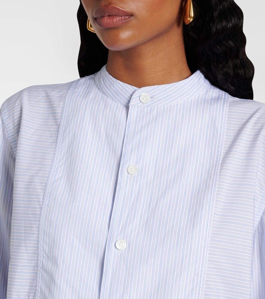 Striped cotton shirt dress - Bottega Veneta - Modalova