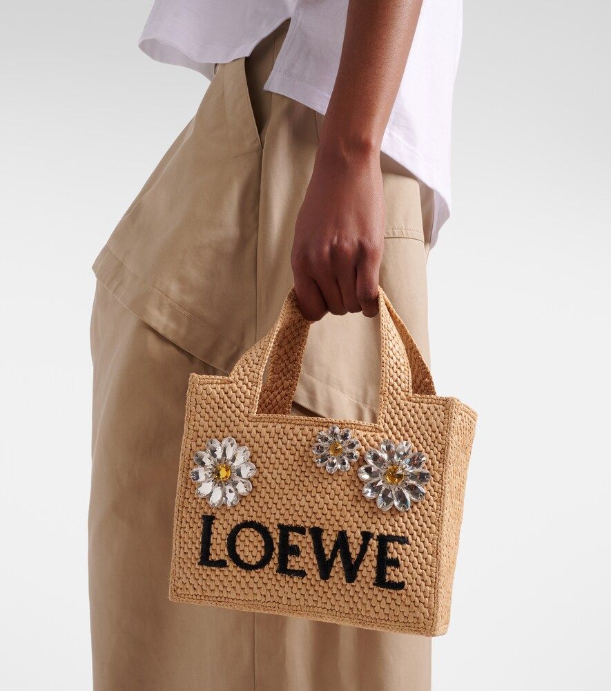 Bolso Paula's Ibiza de rafia adornado - Loewe - Modalova