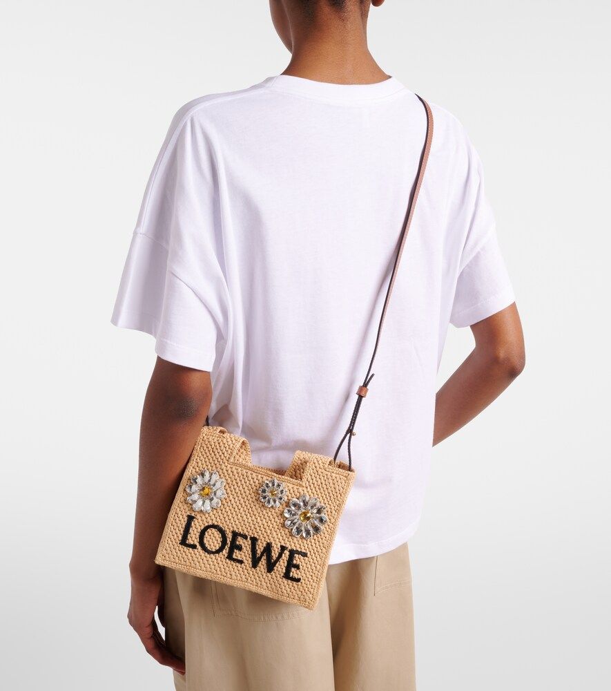 Bolso Paula's Ibiza de rafia adornado - Loewe - Modalova