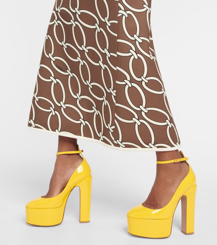 Plateau-Pumps Tan-Go 155 aus Lackleder - Valentino Garavani - Modalova