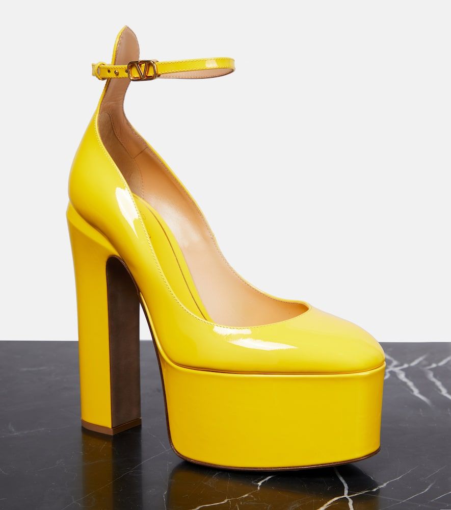 Plateau-Pumps Tan-Go 155 aus Lackleder - Valentino Garavani - Modalova