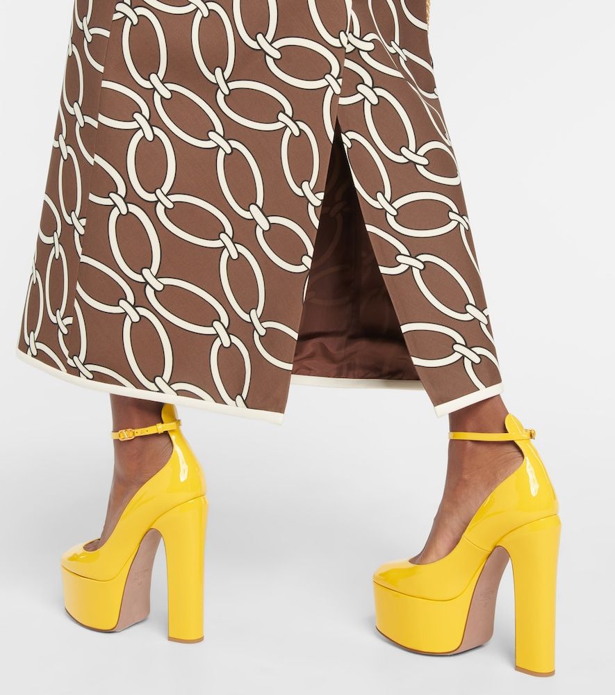 Plateau-Pumps Tan-Go 155 aus Lackleder - Valentino Garavani - Modalova