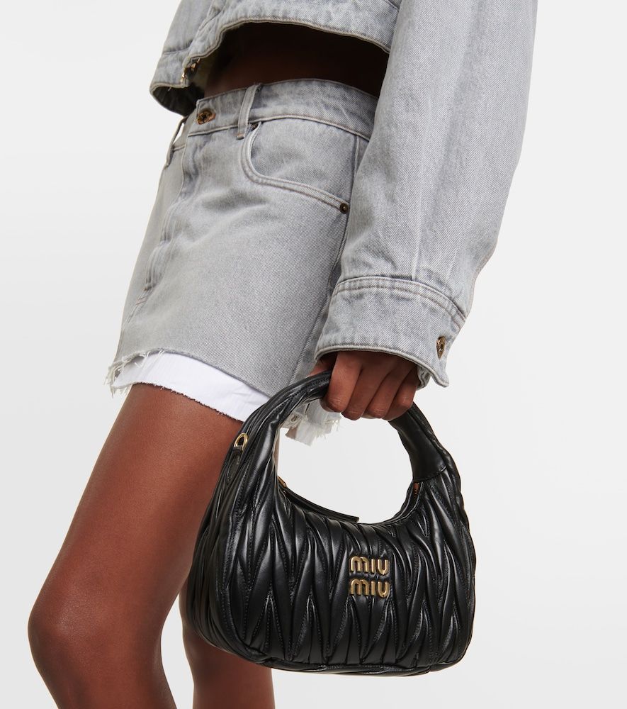 Tote Wander aus Matelassé-Leder - Miu Miu - Modalova