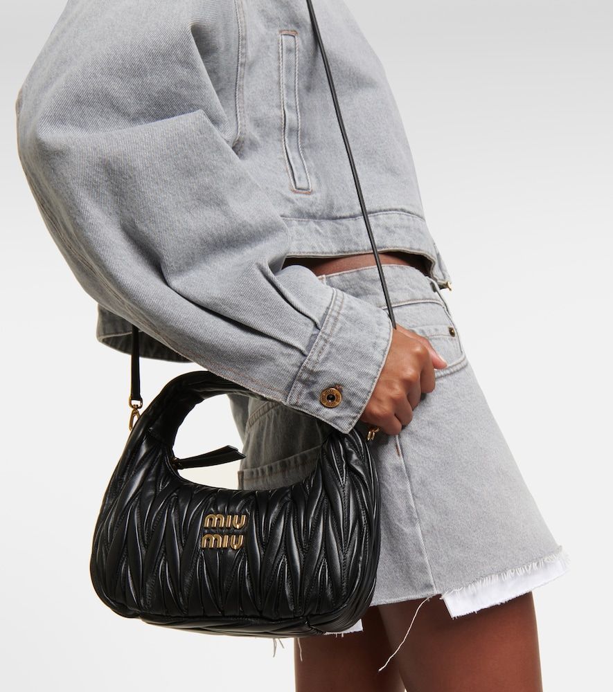 Tote Wander aus Matelassé-Leder - Miu Miu - Modalova