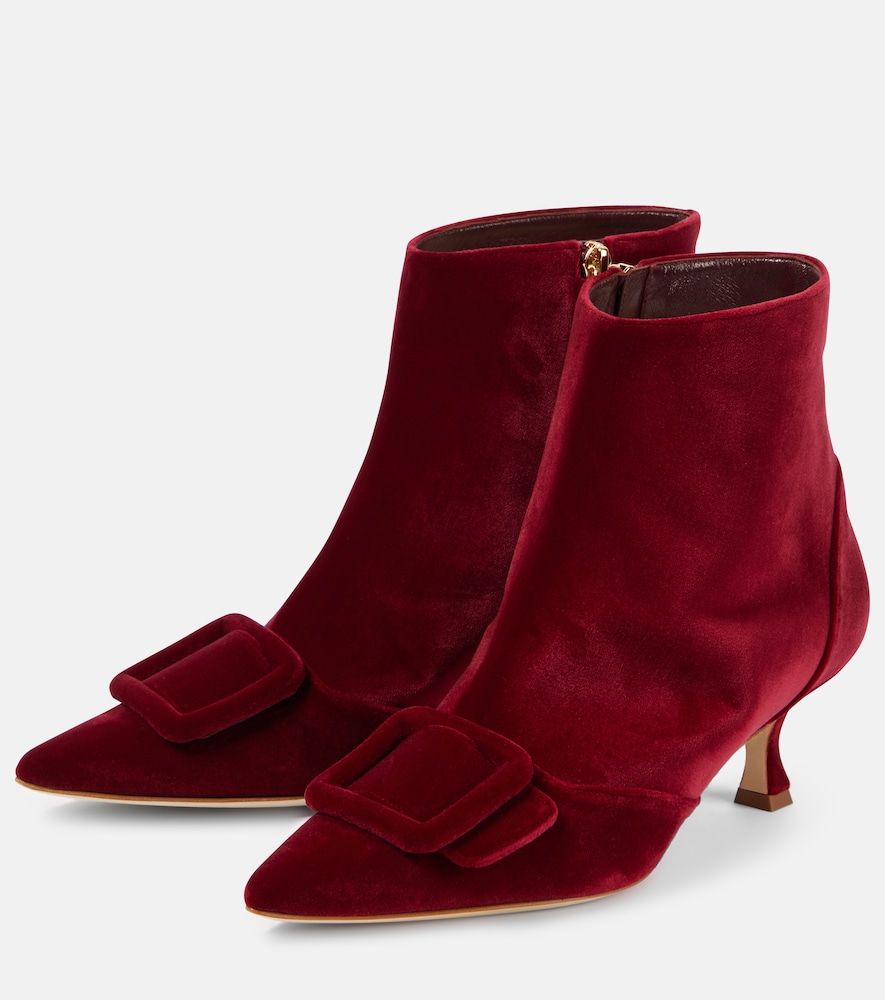 Ankle Boots Baylow 60 aus Samt - Manolo Blahnik - Modalova