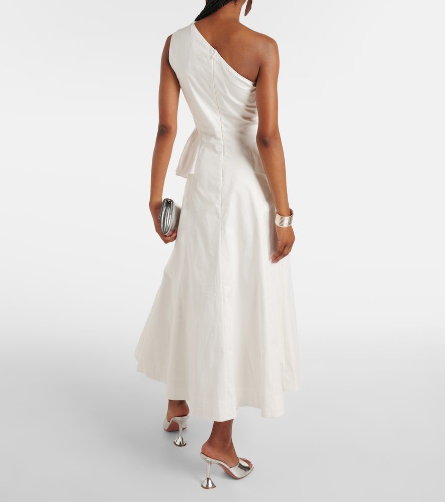 Abito midi monospalla in popeline di cotone - Roland Mouret - Modalova