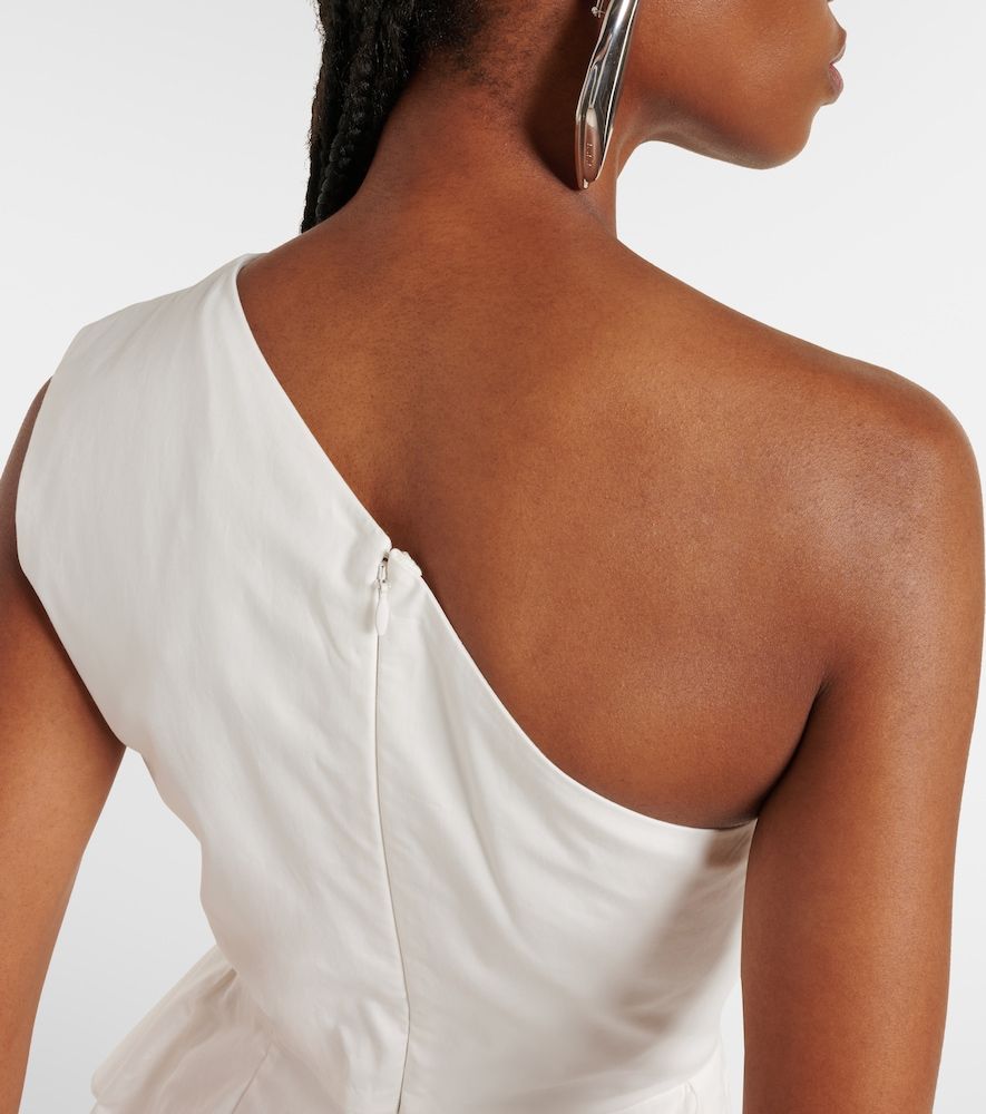 Abito midi monospalla in popeline di cotone - Roland Mouret - Modalova