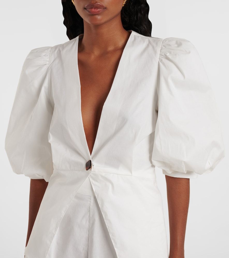 Blusa cropped Solid de algodón - Adriana Degreas - Modalova