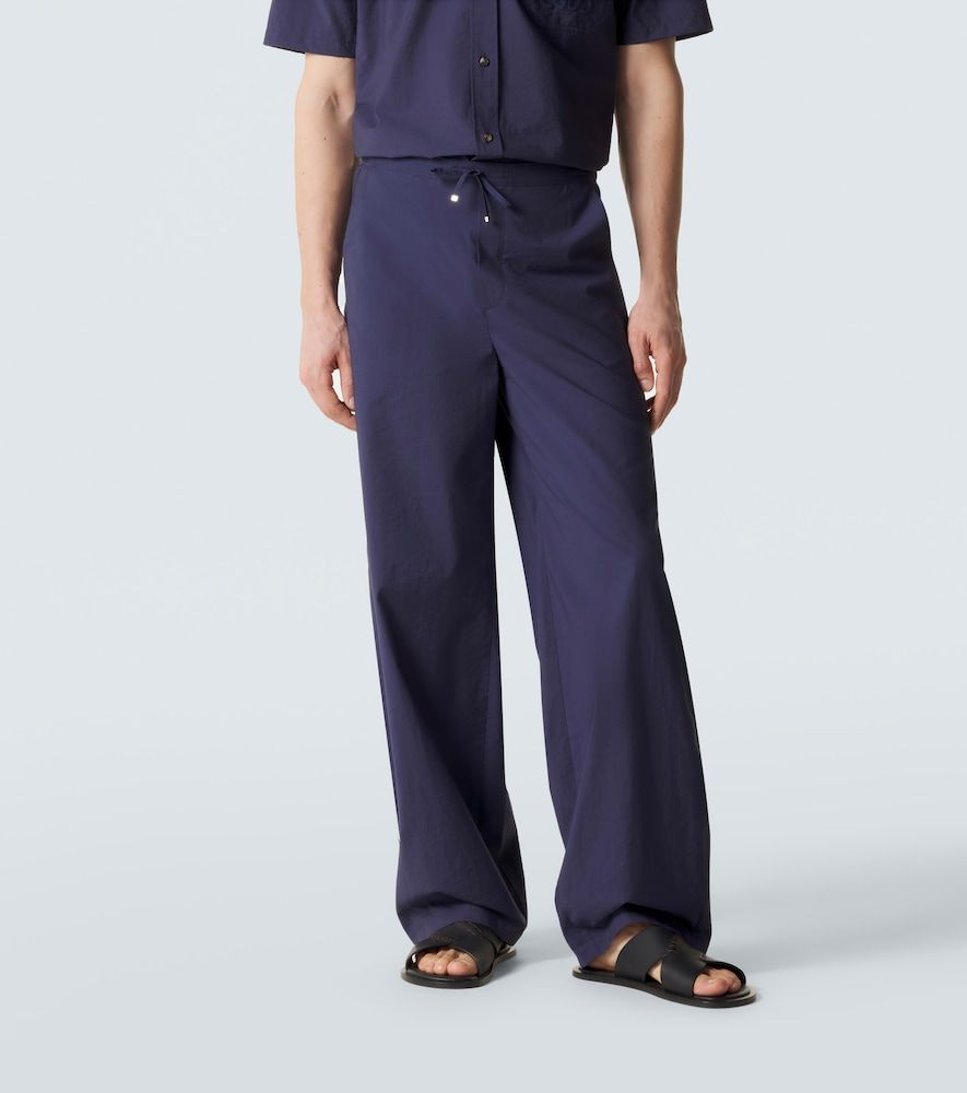 Paula's Ibiza cotton-blend wide-leg pants - Loewe - Modalova