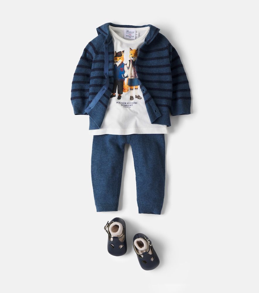 Bebé - set de cárdigan y pantalones Laslo de lana y algodón - Bonpoint - Modalova