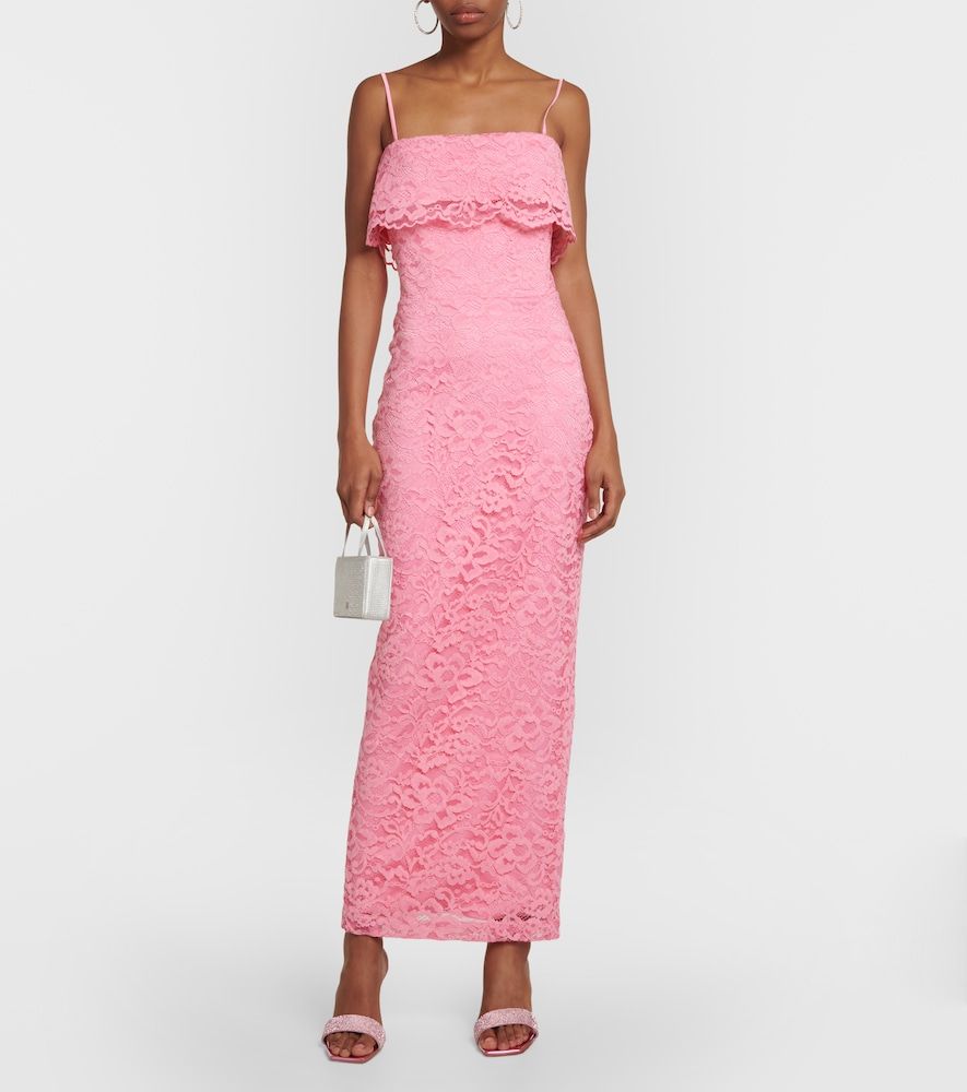 Bustier floral lace midi dress - Rasario - Modalova