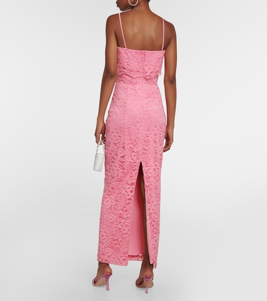 Bustier floral lace midi dress - Rasario - Modalova