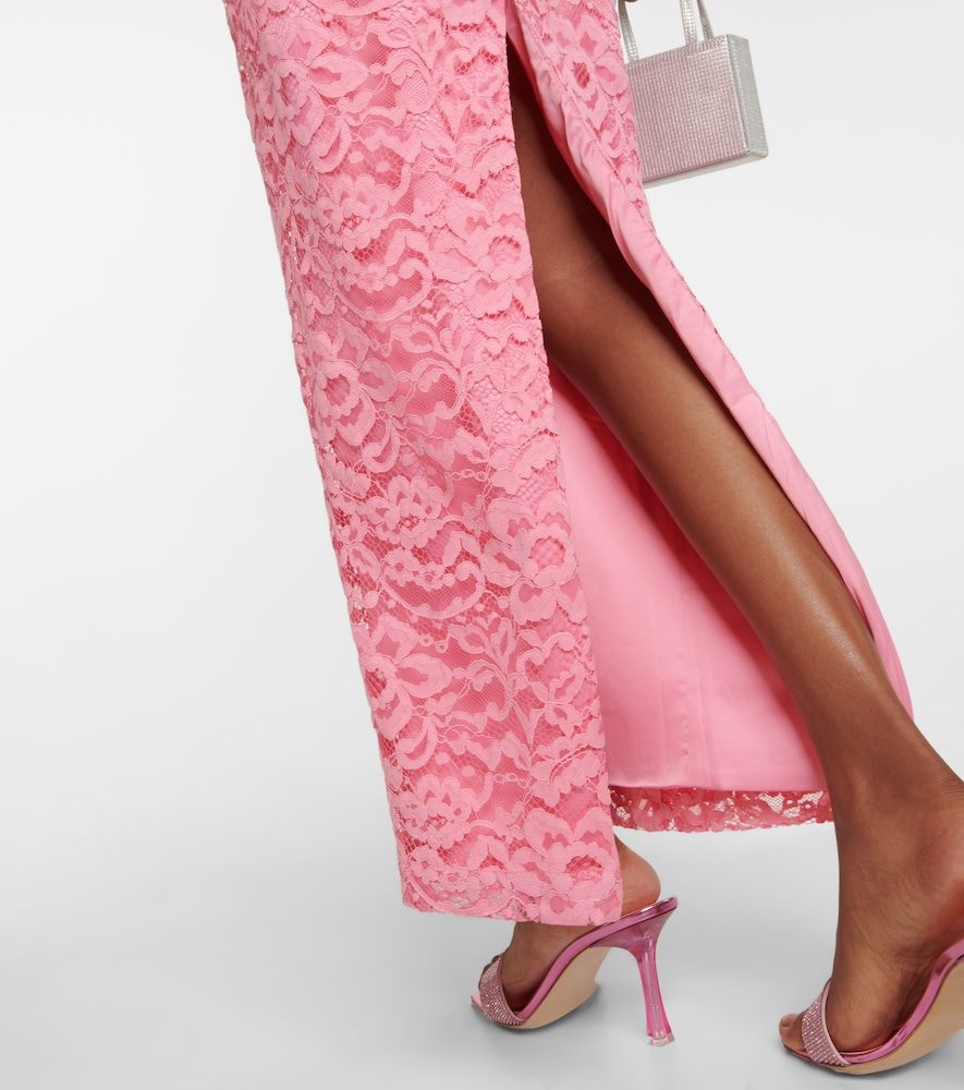 Bustier floral lace midi dress - Rasario - Modalova