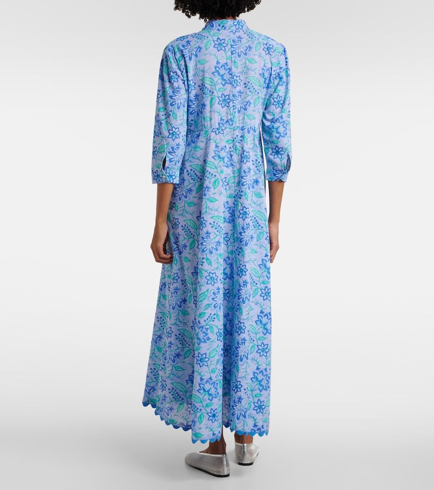 Vestido largo de algodón floral - Juliet Dunn - Modalova