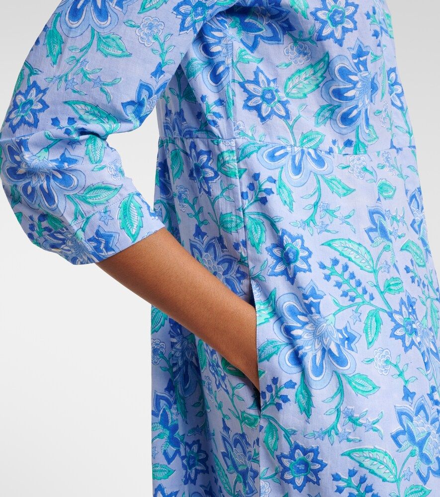 Vestido largo de algodón floral - Juliet Dunn - Modalova
