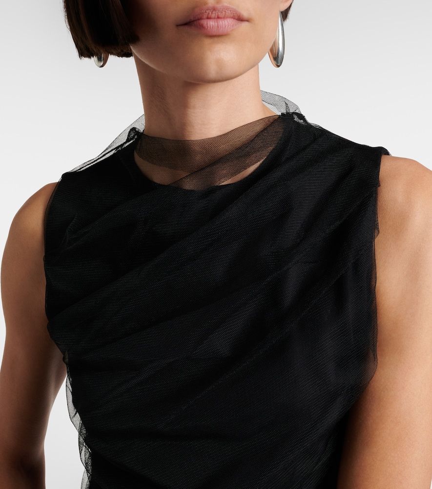 Top drapeado de tul - Dorothee Schumacher - Modalova