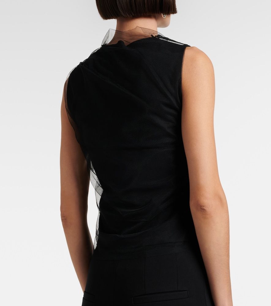 Top drapeado de tul - Dorothee Schumacher - Modalova