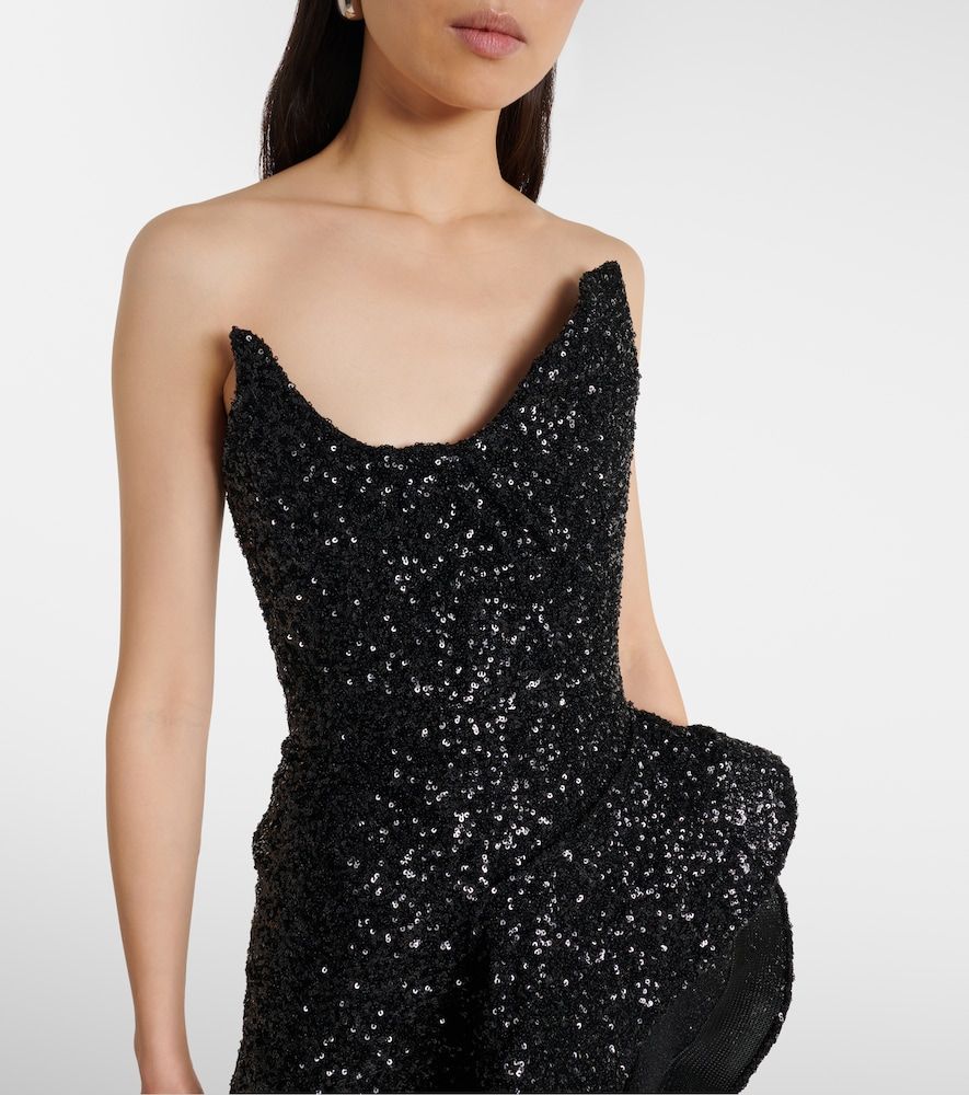 Abito lungo Thistle Wave con paillettes e volant - Maticevski - Modalova