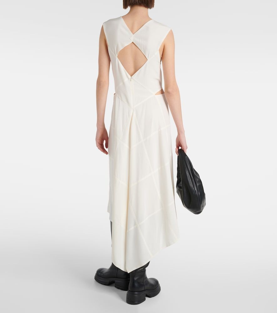 Danube silk crepe de chine midi dress - Joseph - Modalova