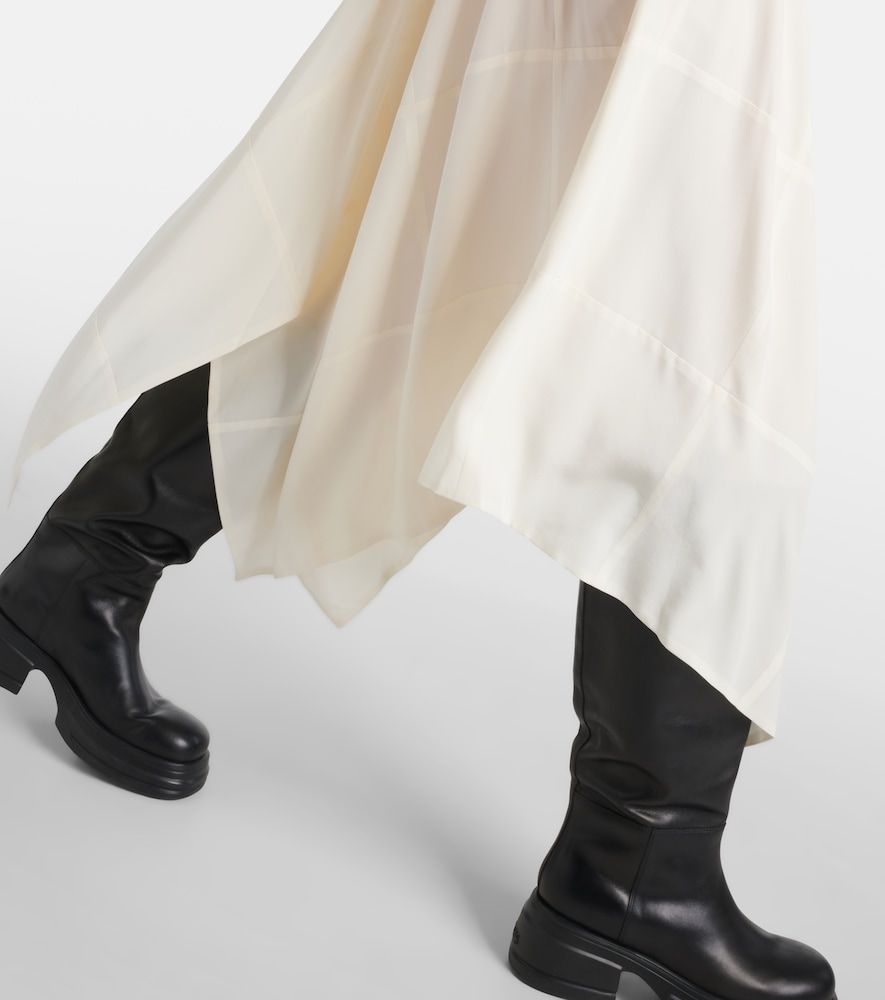 Danube silk crepe de chine midi dress - Joseph - Modalova