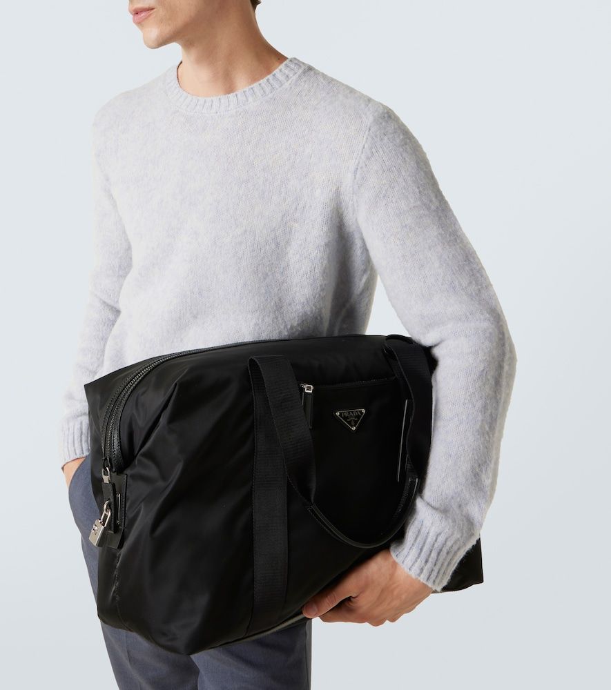 Bolso de viaje Re-Nylon con piel - Prada - Modalova