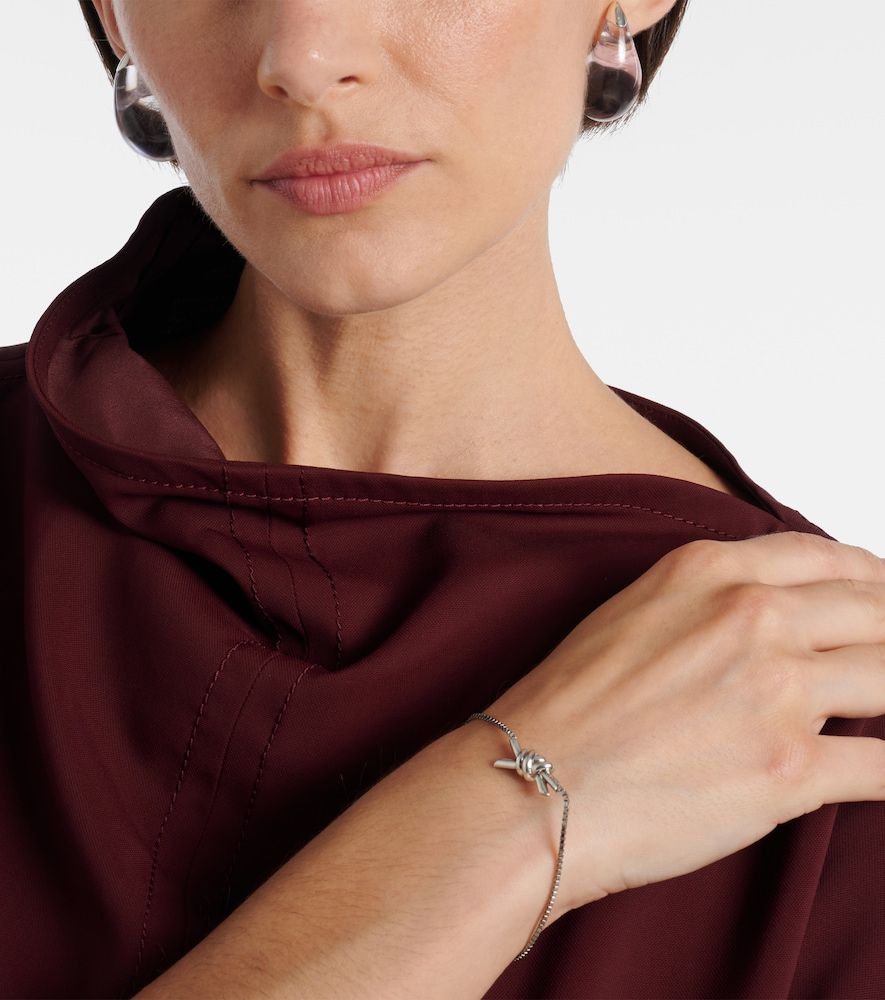 Pendientes Drop de plata de ley - Bottega Veneta - Modalova
