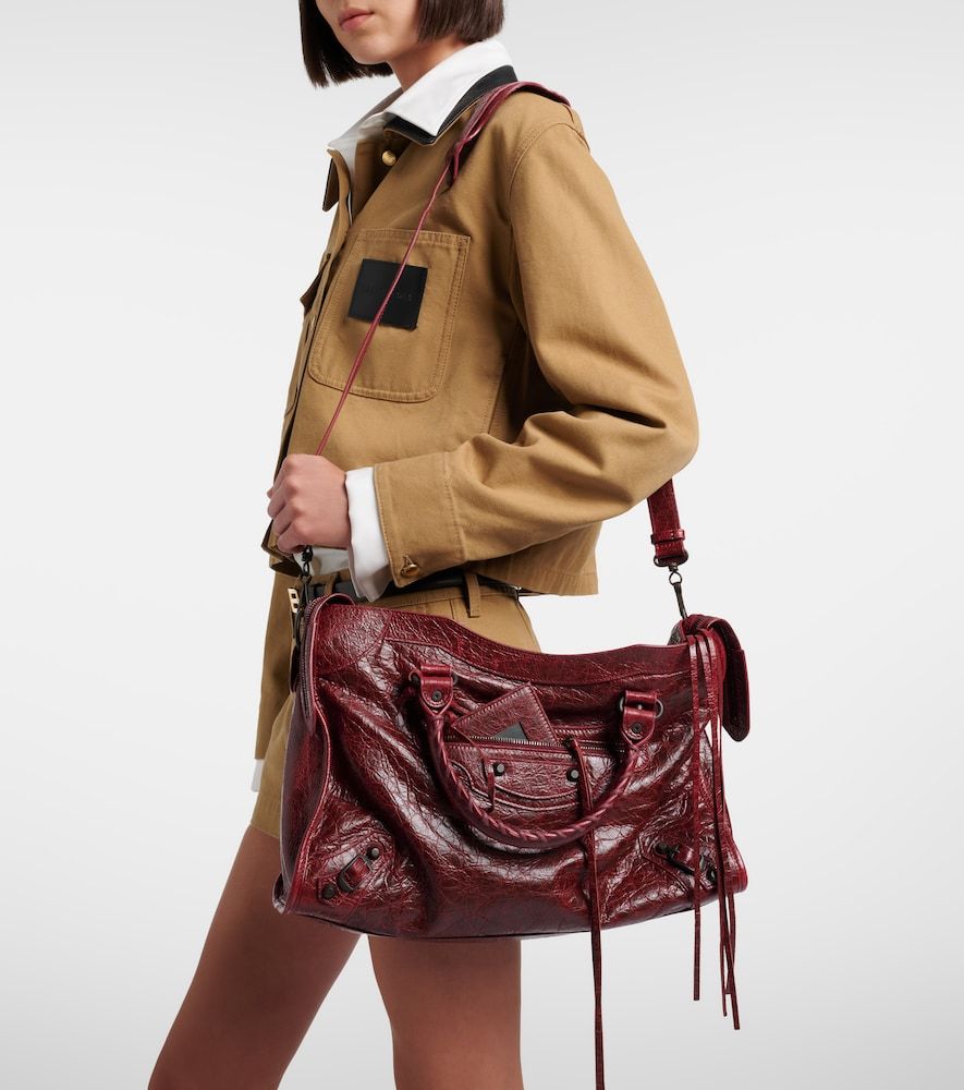 Le City Medium leather top-handle bag - Balenciaga - Modalova