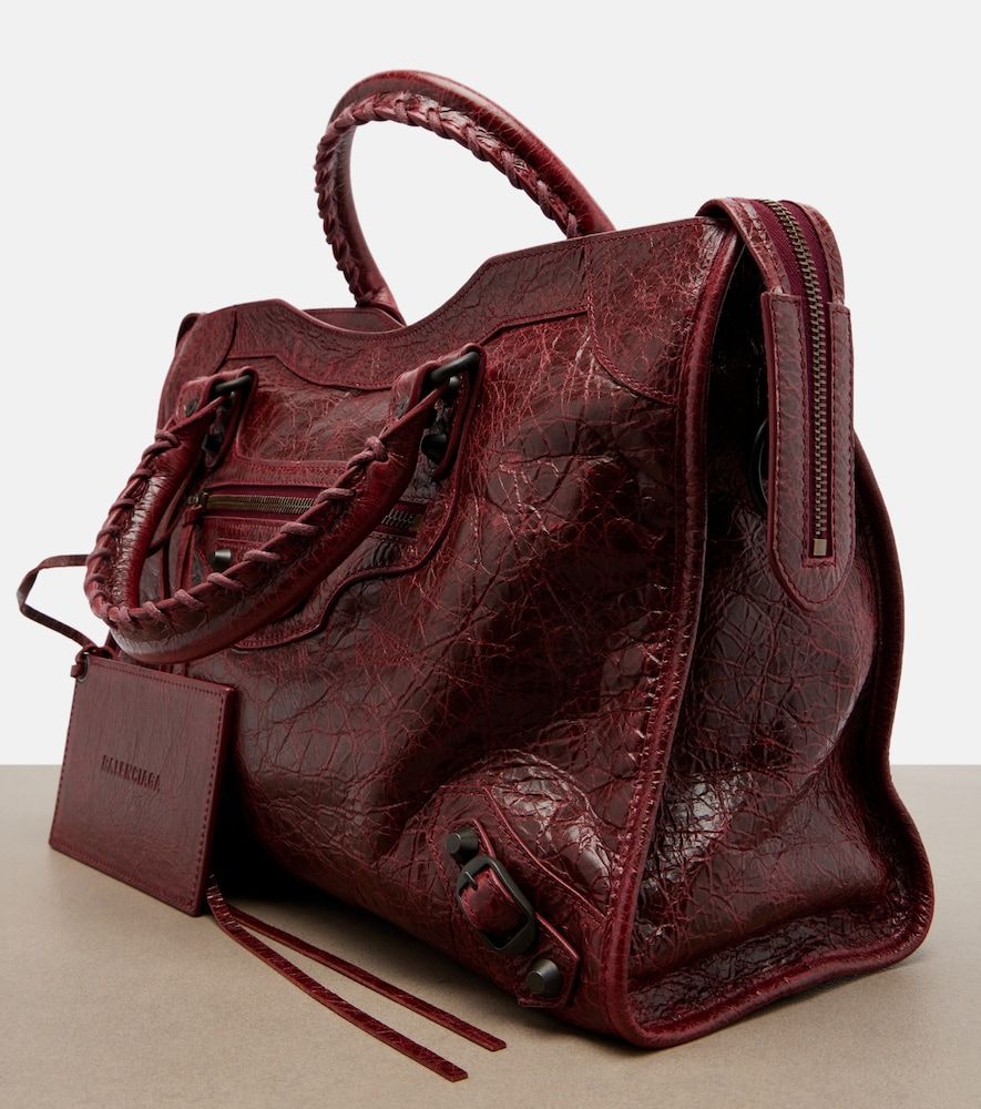 Le City Medium leather top-handle bag - Balenciaga - Modalova