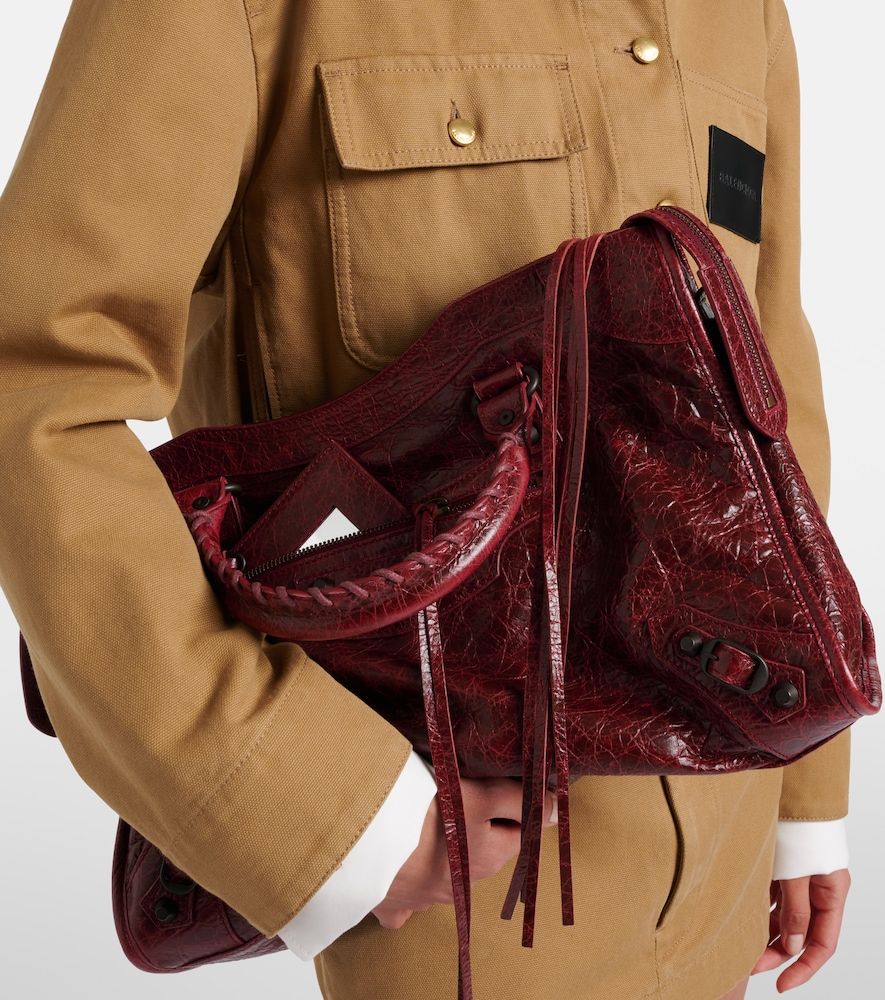 Le City Medium leather top-handle bag - Balenciaga - Modalova