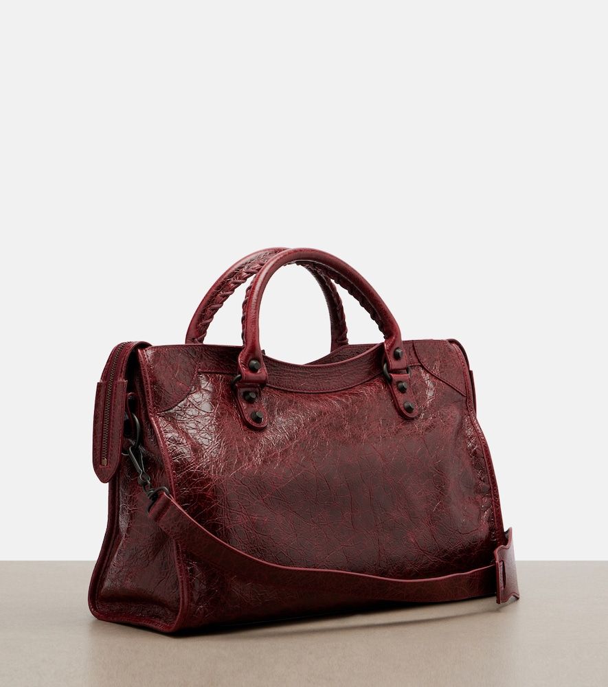 Le City Medium leather top-handle bag - Balenciaga - Modalova