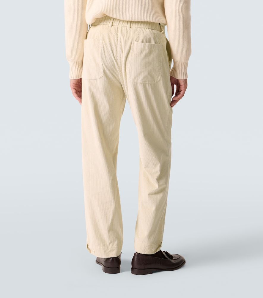 Pantalones rectos de pana de algodón y lana - Brioni - Modalova