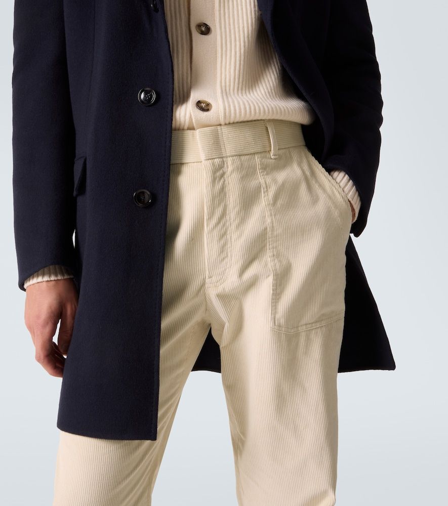 Pantalones rectos de pana de algodón y lana - Brioni - Modalova