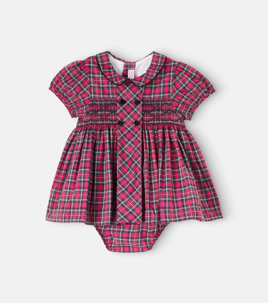 Bebé - set de vestido y braga Arcadia de algodón a cuadros - La Coqueta - Modalova