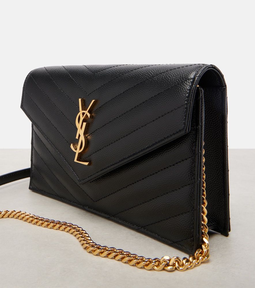 Cassandre Envelope Small leather wallet on chain - Saint Laurent - Modalova