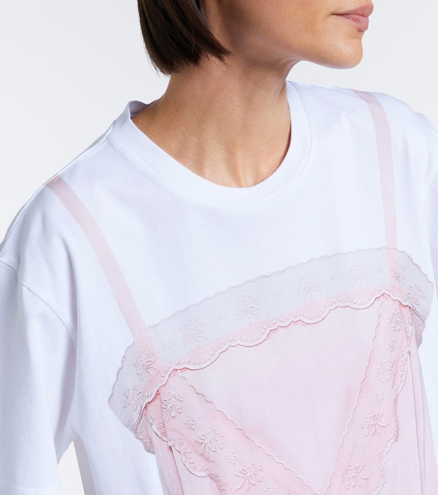 Trompe lâoil cotton jersey T-shirt - Simone Rocha - Modalova