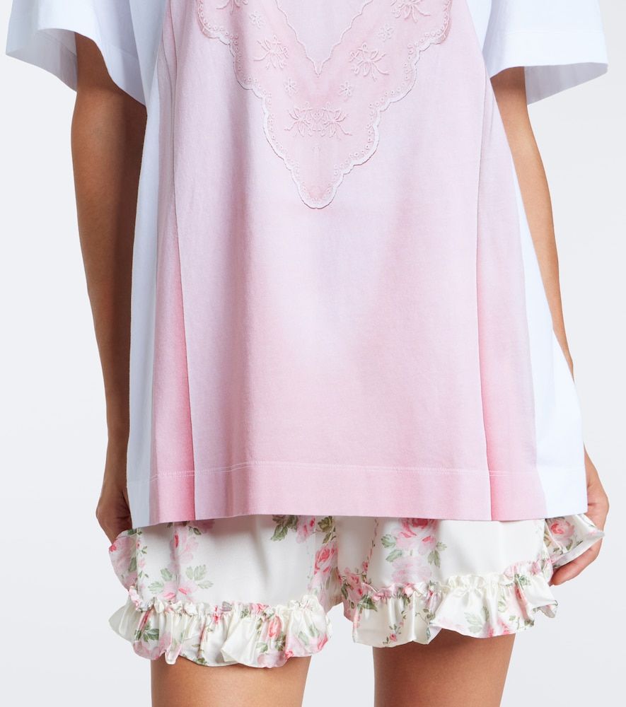 Trompe lâoil cotton jersey T-shirt - Simone Rocha - Modalova