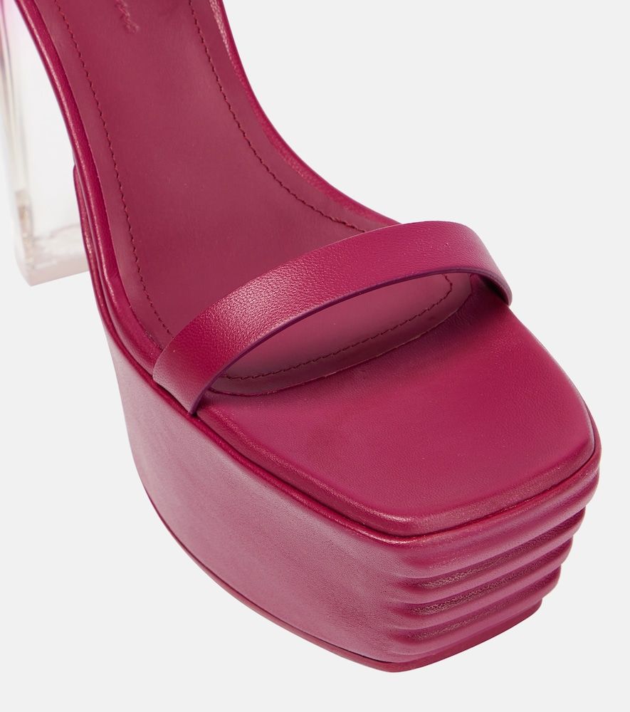 Minimal leather platform sandals - Rick Owens - Modalova