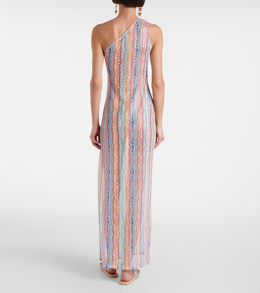 Abito lungo monospalla a zig-zag - Missoni - Modalova