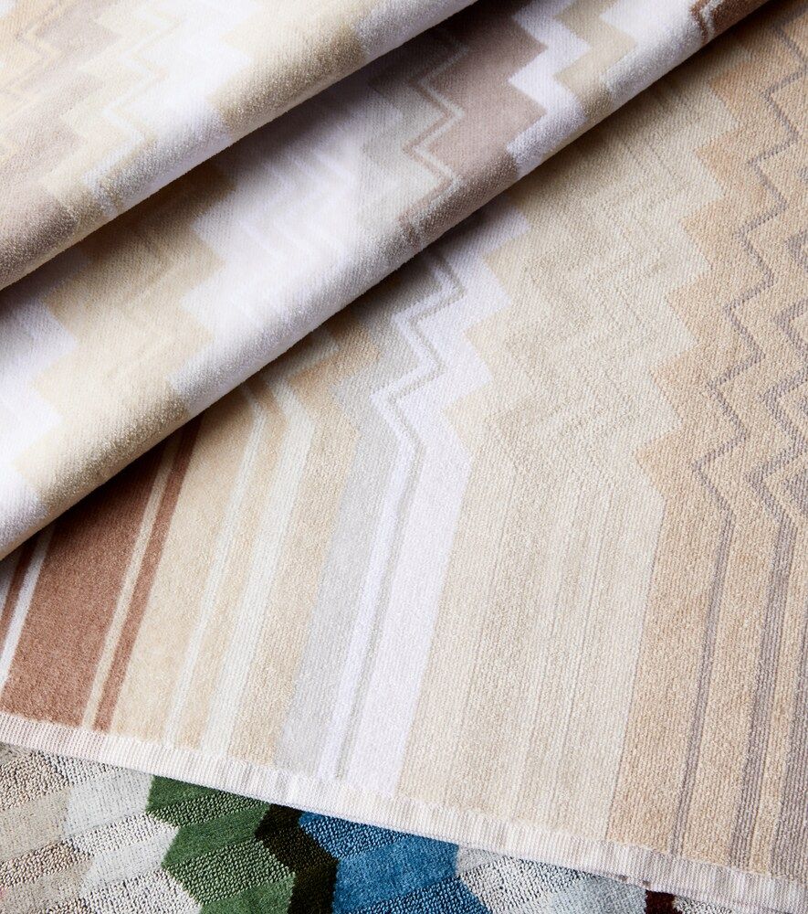 Toalla de baño Giacomo de rizo de algodón en zigzag - Missoni - Modalova