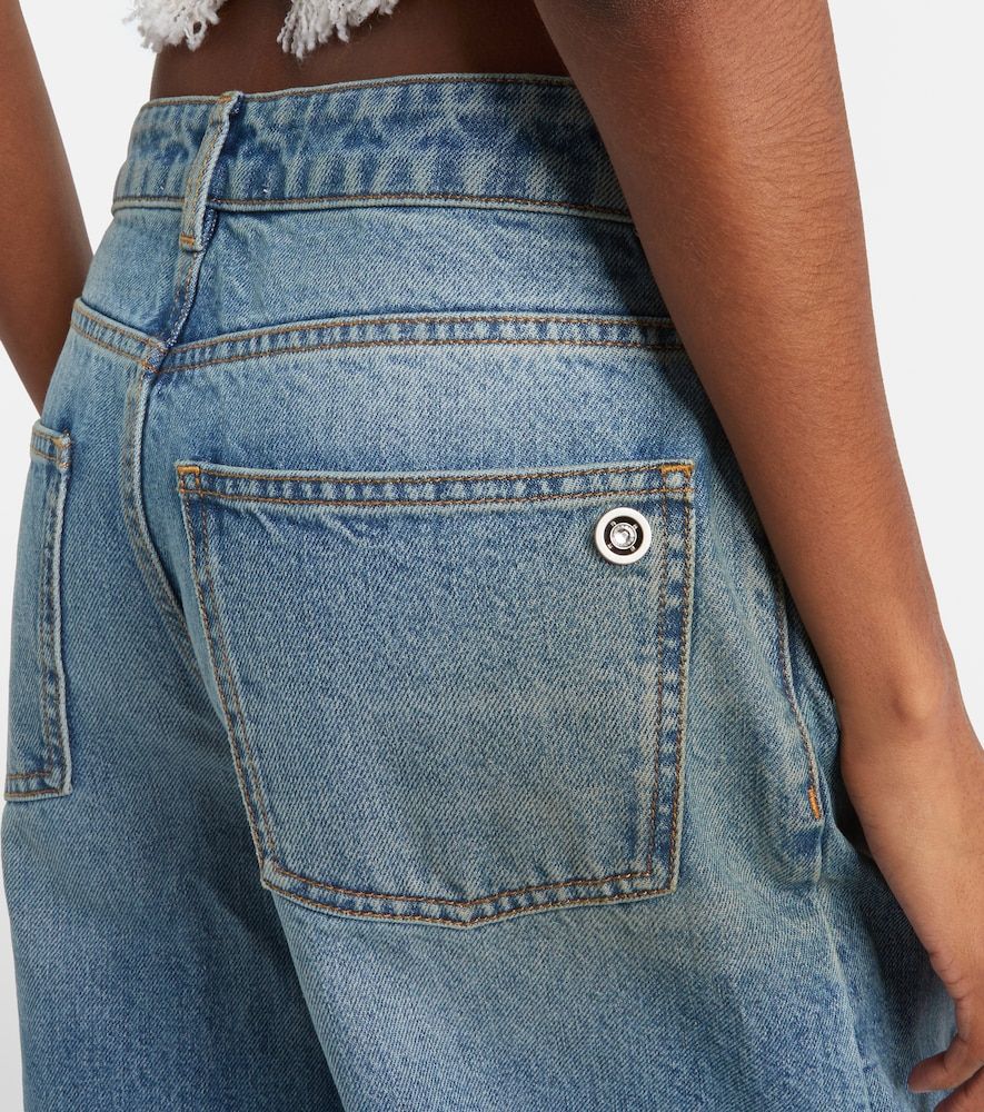 Distressed embellished wide-leg jeans - Area - Modalova