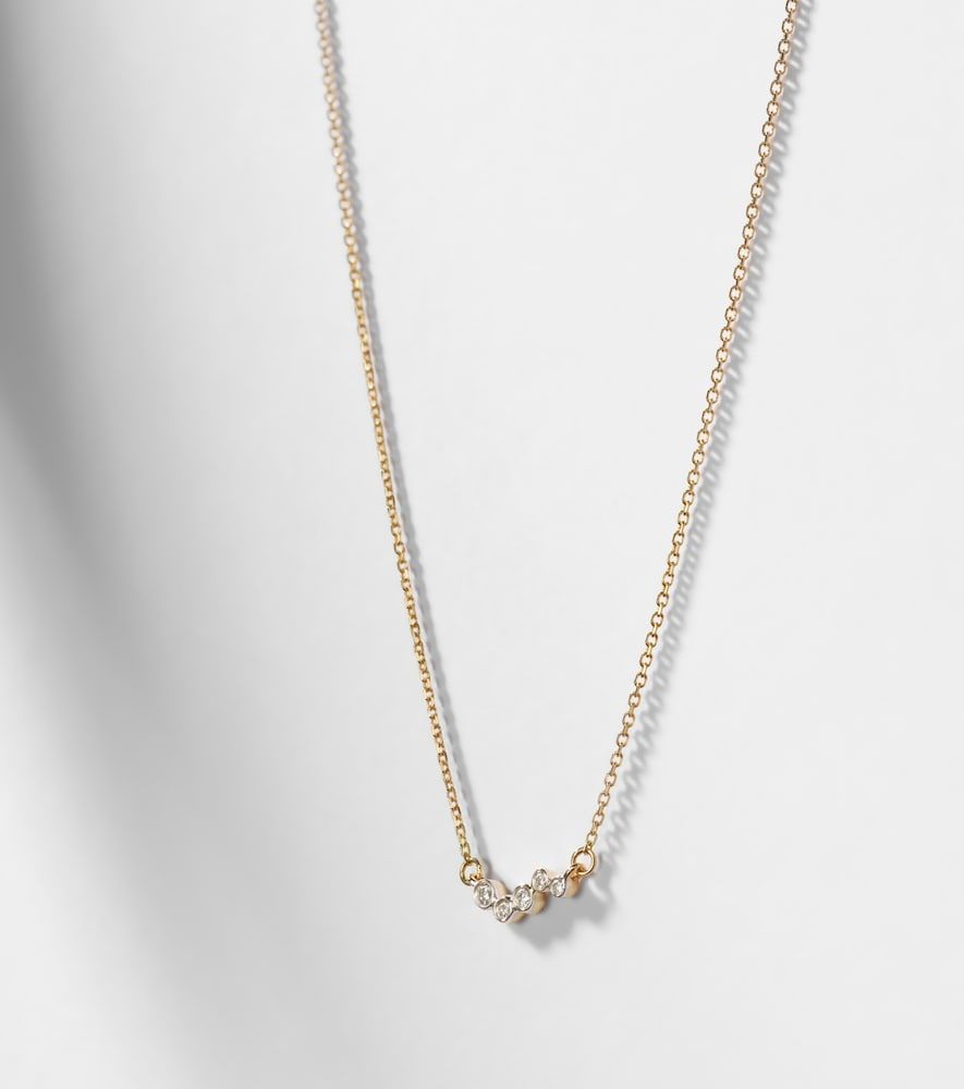 Collar de oro de 14 ct con diamantes - Mateo - Modalova