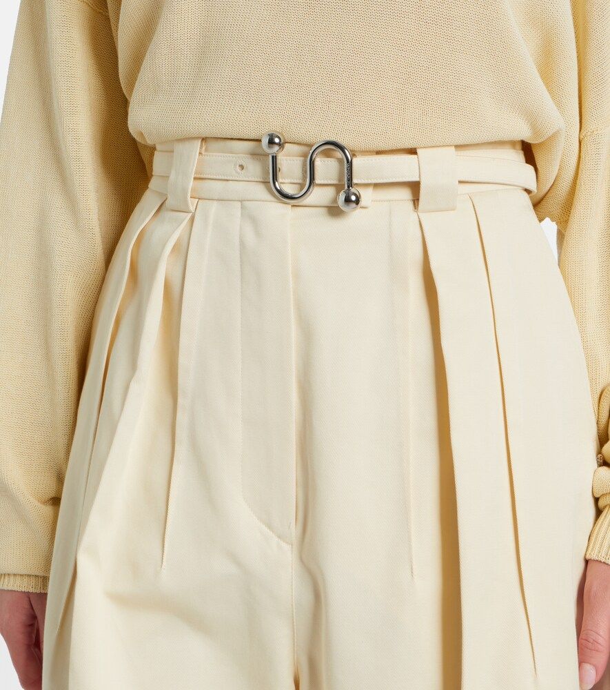 Pantalones anchos Idoneo en gabardina de algodón - Sportmax - Modalova