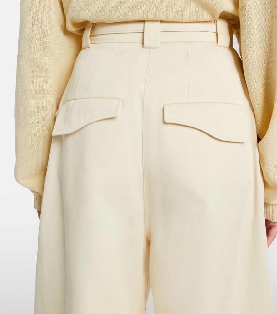 Pantalones anchos Idoneo en gabardina de algodón - Sportmax - Modalova