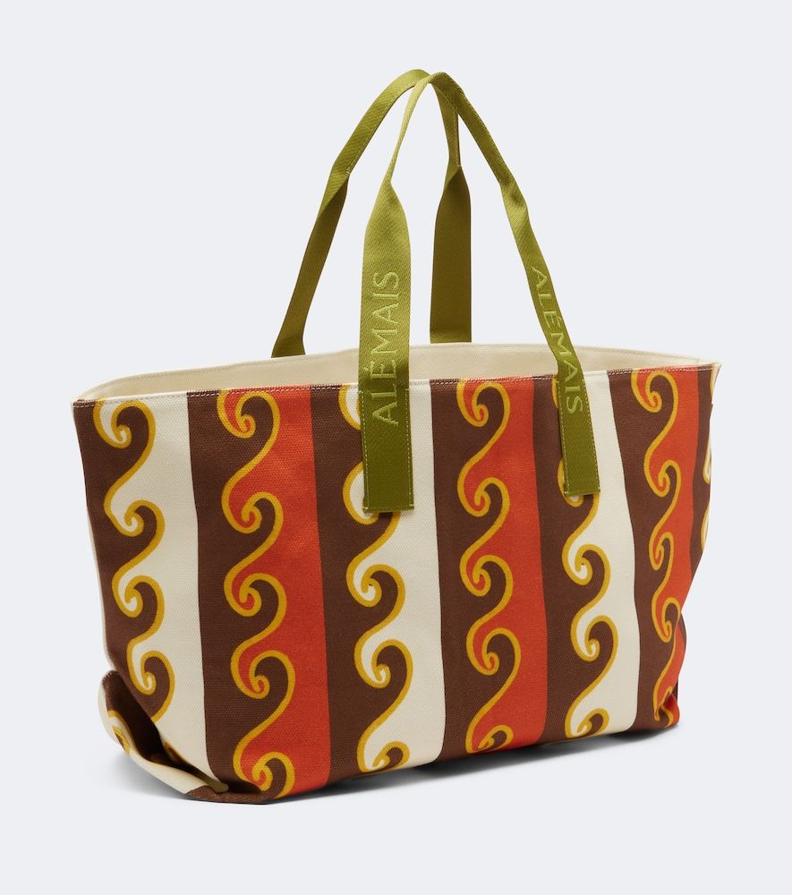 Island Cove printed cotton canvas tote bag - Alemais - Modalova
