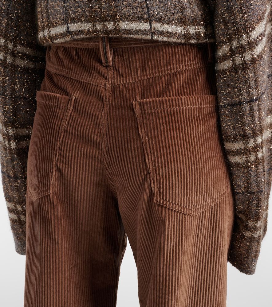 Pantalones de pana de algodón con cuentas Monili - Brunello Cucinelli - Modalova