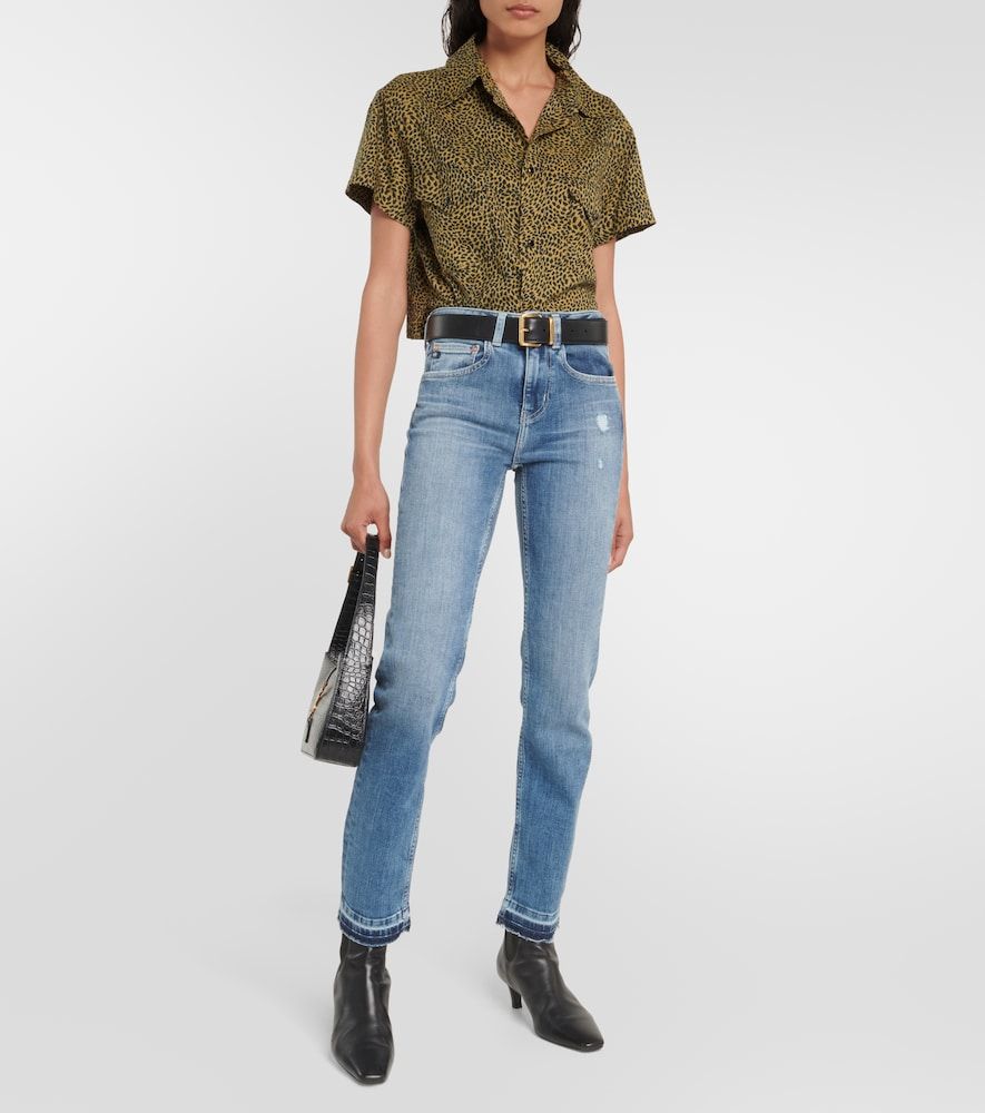 Jeans regular Girlfriend a vita media - AG Jeans - Modalova