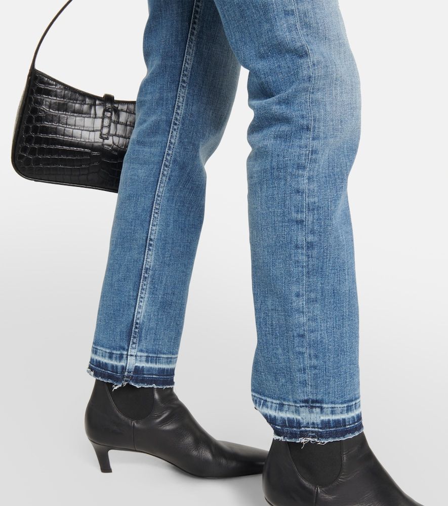 Mid-Rise Straight Jeans Girlfriend - AG Jeans - Modalova