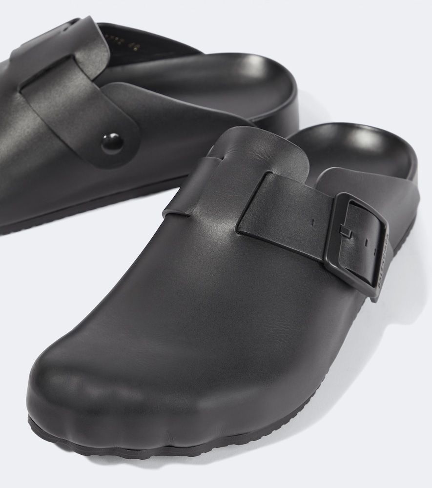 Balenciaga Slippers Sunday in pelle - Balenciaga - Modalova